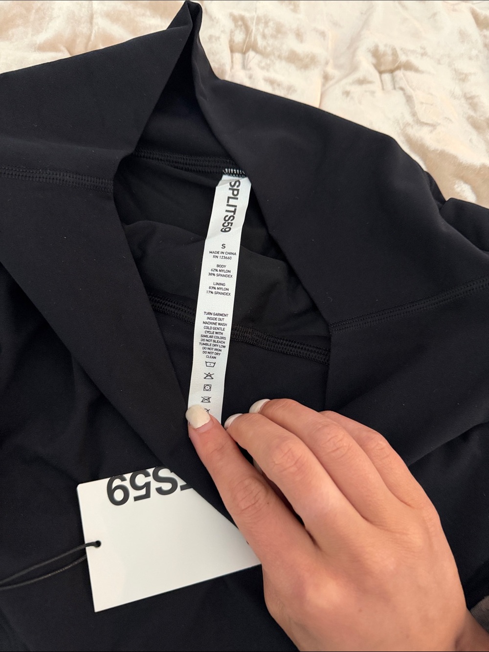 Splits59 Sally Rigor Black Ruched Mini Skirt - Picture 2 of 5